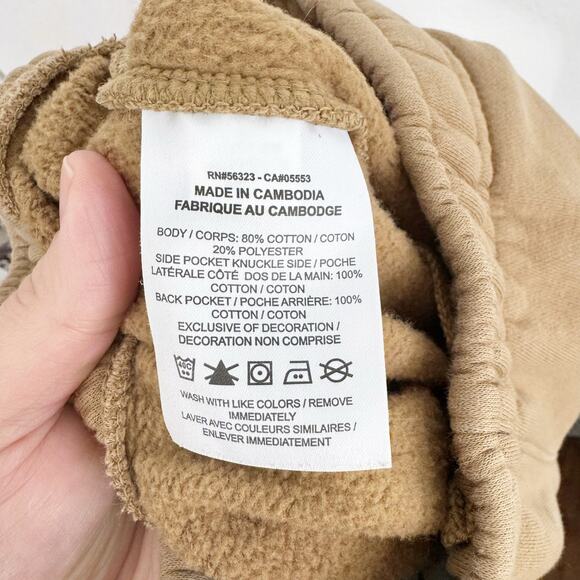 Nike Club Cuffed Pull On Sweatpants Pants Flax and White Logo Comfy Casual L - Picture 12 of 13